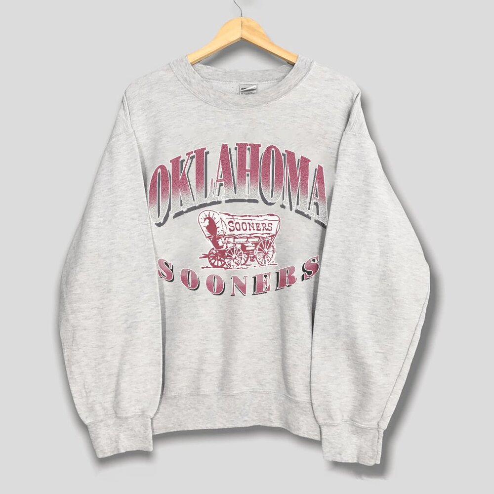 Vintage University of Oklahoma Sooners Sweatshirt, Oklahoma Sooners Football Tee